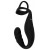 Черное эрекционное кольцо со стимуляцией промежности и анальной пробкой Cock Ring with RC Prostate Plug - Orion - в Мытищах купить с доставкой