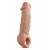 Телесная насадка-удлинитель Intrepid 9.25 Inch Realistic Penis Extender Sleeve - 23,5 см. - Blush Novelties - в Мытищах купить с доставкой
