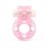 Розовое эрекционное виброкольцо в форме мишки - 1137 - в Мытищах купить с доставкой