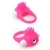 Розовое эрекционное кольцо с щеточкой LIT-UP SILICONE STIMU RING 5 - Dream Toys - в Мытищах купить с доставкой