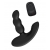 Черный силиконовый стимулятор простаты Levett Nitoc с пультом ДУ - Levett - в Мытищах купить с доставкой