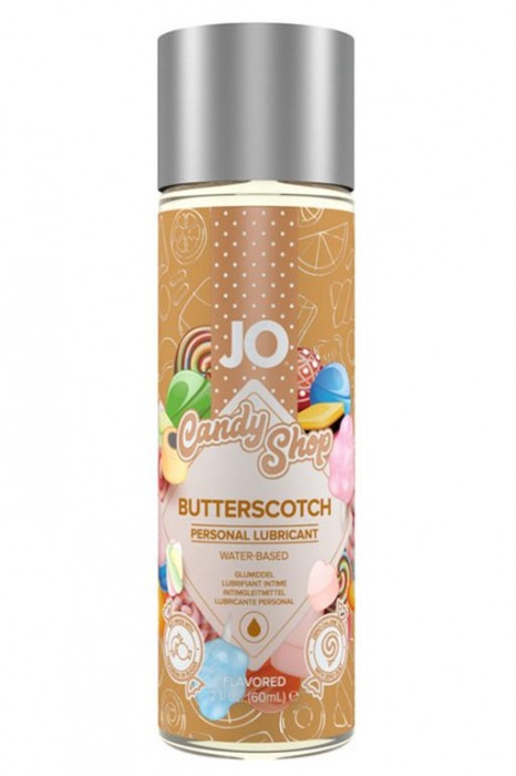 Смазка на водной основе Candy Shop Butterscotch с ароматом ирисок - 60 мл. - System JO - купить с доставкой в Мытищах