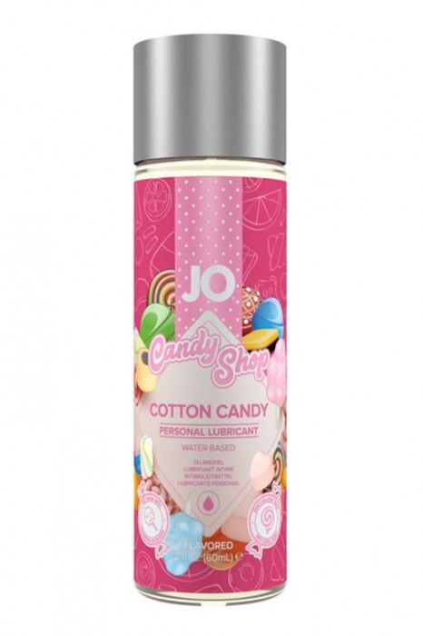 Смазка на водной основе Candy Shop Cotton Candy с ароматом сладкой ваты - 60 мл. - System JO - купить с доставкой в Мытищах