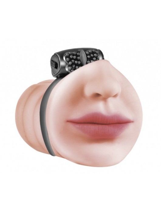 Мастурбатор-ротик с виброкольцом Satisfaction Beloved - Lola Games - в Мытищах купить с доставкой