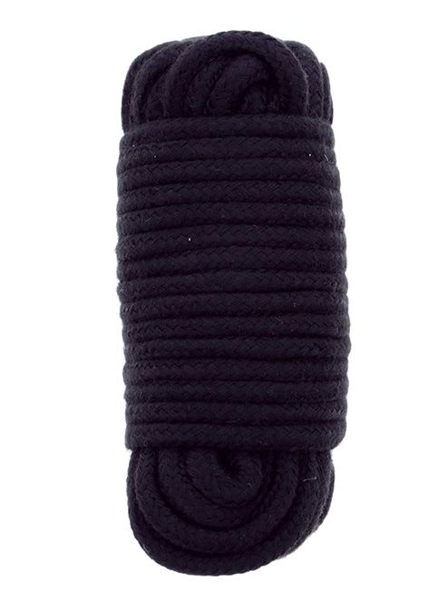 Черная веревка для связывания BONDX LOVE ROPE - 10 м. - Dream Toys - купить с доставкой в Мытищах