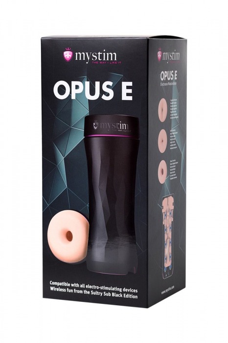 Мастурбатор-анус Opus E Donut с возможностью подключения электростимуляции - MyStim - купить с доставкой в Мытищах