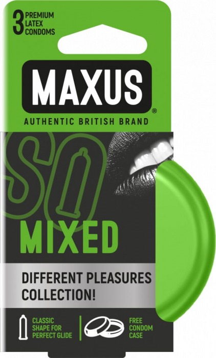 Презервативы в железном кейсе MAXUS Mixed - 3 шт. - Maxus - купить с доставкой в Мытищах