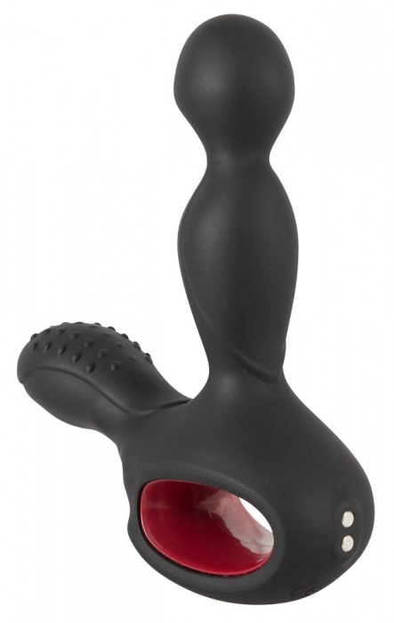 Черный вибромассажер простаты с нагревом и ротацией Prostate Plug - 14,5 см. - Orion - в Мытищах купить с доставкой
