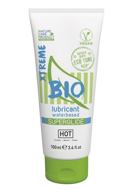 Интимный увлажняющий гель BIO SuperGlide Xtreme - 100 мл. - HOT - купить с доставкой в Мытищах