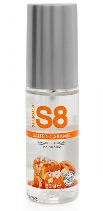 Лубрикант S8 Flavored Lube со вкусом солёной карамели - 50 мл. - Stimul8 - купить с доставкой в Мытищах