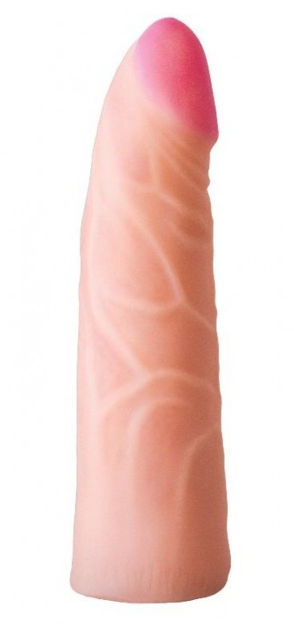 Фаллическая насадка на трусики харнесс - 17,5 см. - LOVETOY (А-Полимер) - купить с доставкой в Мытищах