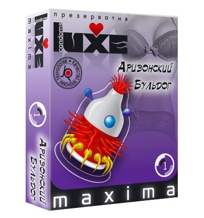 Презерватив LUXE Maxima  Аризонский Бульдог  - 1 шт. - Luxe - купить с доставкой в Мытищах