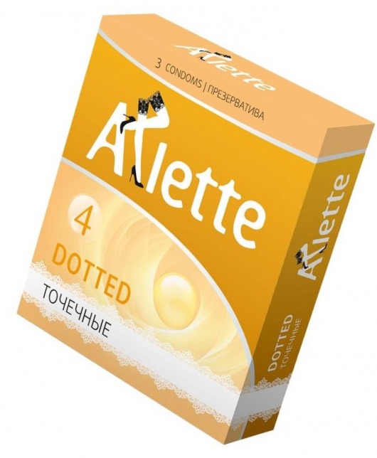 Презервативы Arlette Dotted с точечной текстурой - 3 шт. - Arlette - купить с доставкой в Мытищах