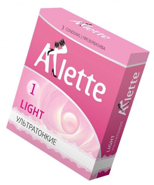 Ультратонкие презервативы Arlette Light - 3 шт. - Arlette - купить с доставкой в Мытищах