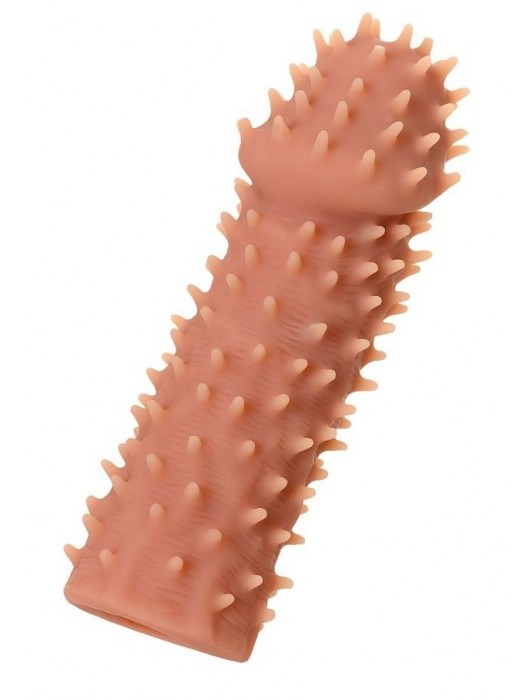 Телесная реалистичная насадка KOKOS Extreme Sleeve 07 с дополнительной стимуляцией - 12,7 см. - KOKOS - в Мытищах купить с доставкой