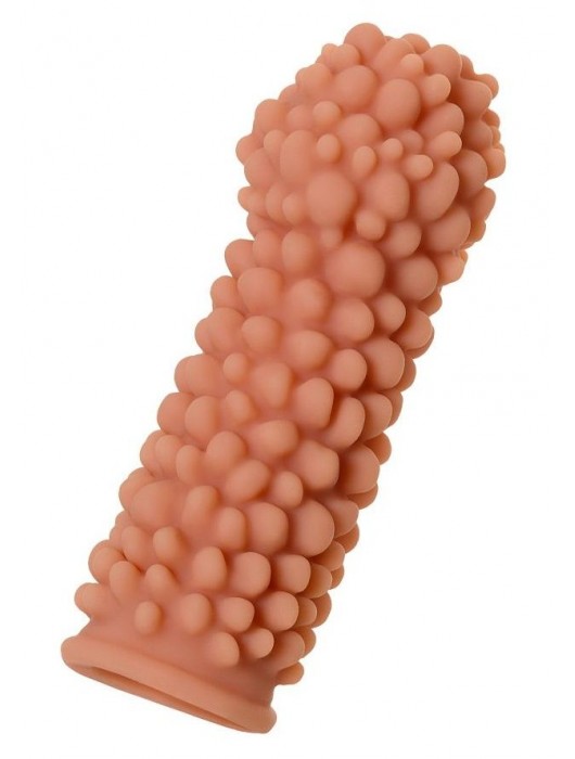 Телесная реалистичная насадка KOKOS Extreme Sleeve 08 с дополнительной стимуляцией - 12,7 см. - KOKOS - в Мытищах купить с доставкой