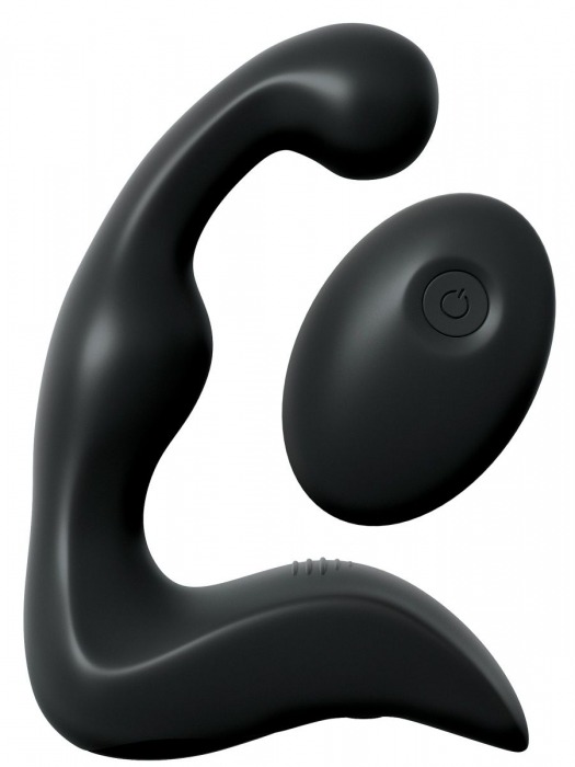 Черный вибромассажер простаты с пультом ДУ Control P-Spot Pro - Pipedream - в Мытищах купить с доставкой
