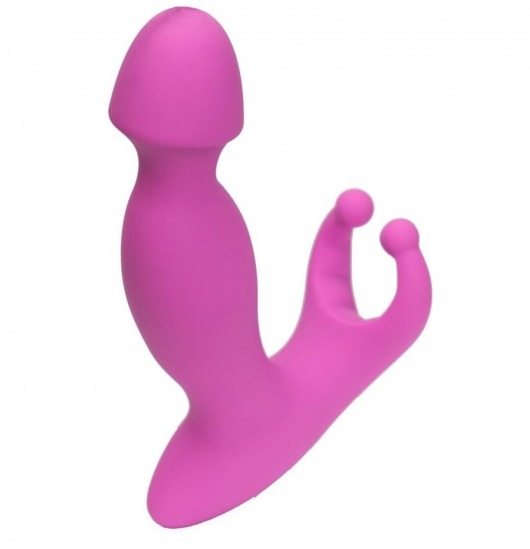 Розовый стимулятор простаты с усиками - 15 см. - 4sexdreaM - в Мытищах купить с доставкой