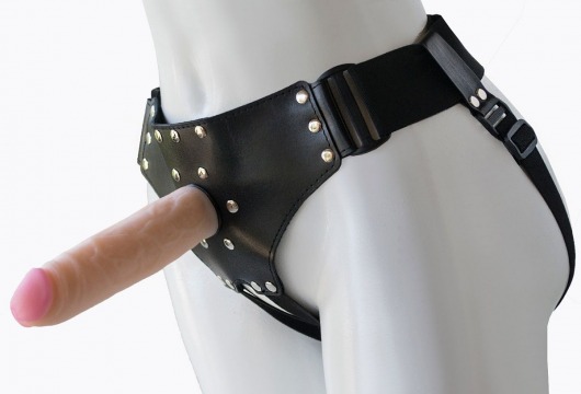 Женский мягкий пояс с насадкой Classic lux-ГЕРЦОГ - 18,2 см. - LOVETOY (А-Полимер) - купить с доставкой в Мытищах