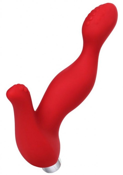 Красный силиконовый вибростимулятор простаты Proman - 12,5 см. - ToyFa - в Мытищах купить с доставкой