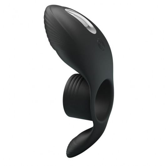 Черное кольцо на пенис с вибрацией Vibration Penis Sleeve - Baile - в Мытищах купить с доставкой