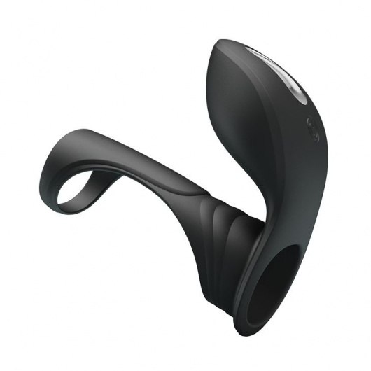 Черная насадка на пенис с вибрацией Vibration Penis Sleeve II - Baile - в Мытищах купить с доставкой