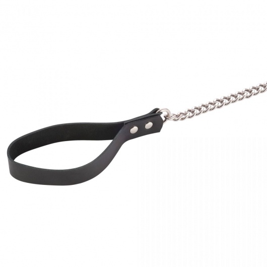 Черный поводок и чокер с кольцом Rada - Rebelts - купить с доставкой в Мытищах