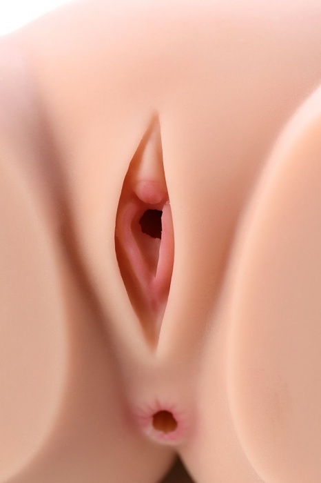 Мастурбатор-полуторс Cherry с вибрацией и двумя любовными тоннелями - KOKOS - в Мытищах купить с доставкой