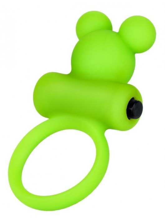 Зеленое виброкольцо на пенис A-Toys - A-toys - в Мытищах купить с доставкой