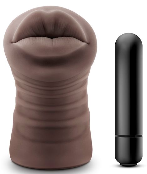 Коричневый мастурбатор-ротик Renee - Blush Novelties - в Мытищах купить с доставкой