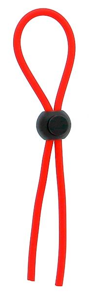 Красное эрекционное лассо с одной бусинкой-утяжкой STRETCHY THICK LASSO - Dream Toys - в Мытищах купить с доставкой