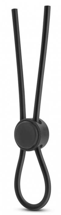 Черное силиконовое лассо на пенис SILICONE LOOP COCK RING - Blush Novelties - в Мытищах купить с доставкой