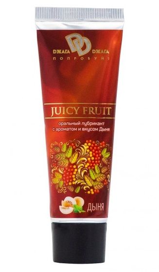 Интимный съедобный лубрикант JUICY FRUIT с ароматом дыни - 30 мл. - БиоМед - купить с доставкой в Мытищах