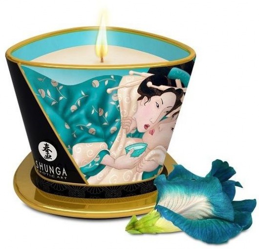Массажная свеча Island Blossoms - 170 мл. - Shunga - купить с доставкой в Мытищах