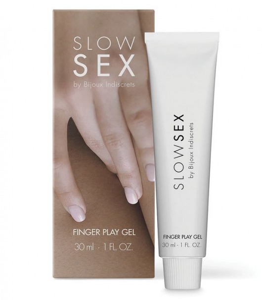 Гель для мастурбации с ароматом кокоса Slow Sex Finger Play Gel - 30 мл. - Bijoux Indiscrets - купить с доставкой в Мытищах