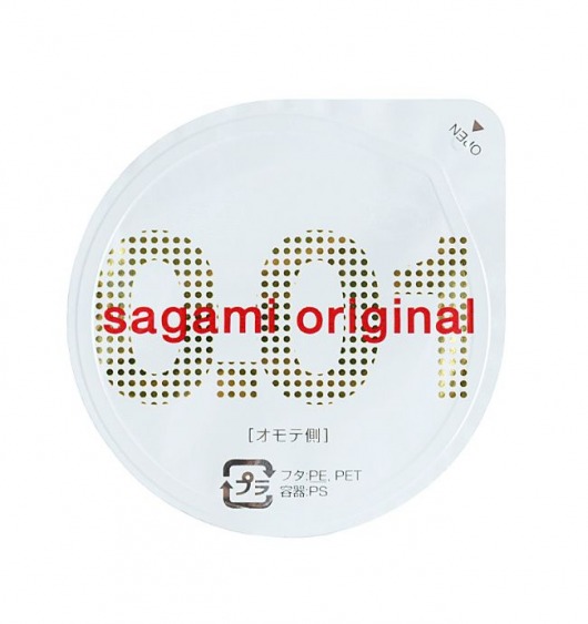 Супертонкий презерватив Sagami Original 0.01 - 1 шт. - Sagami - купить с доставкой в Мытищах