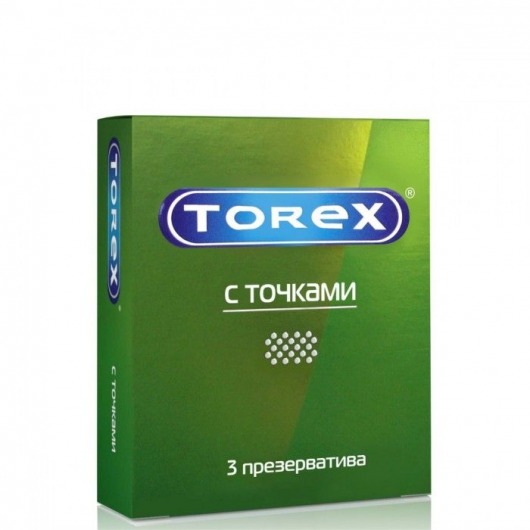 Текстурированные презервативы Torex  С точками  - 3 шт. - Torex - купить с доставкой в Мытищах