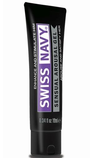 Возбуждающий гель-лубрикант на водной основе Sensual Arousal Lubricant - 10 мл. - Swiss navy - купить с доставкой в Мытищах