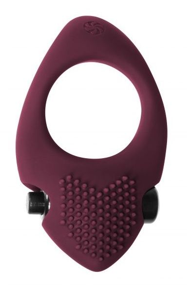 Бордовое эрекционное виброкольцо Pure Passion Sunset - Lola Games - в Мытищах купить с доставкой