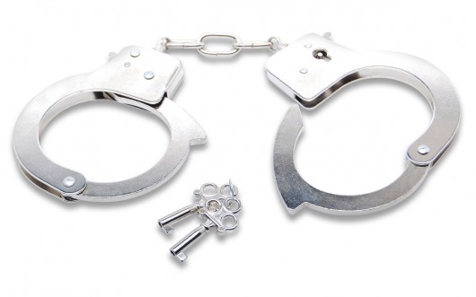 Наручники с ключами Official Handcuffs - Pipedream - купить с доставкой в Мытищах