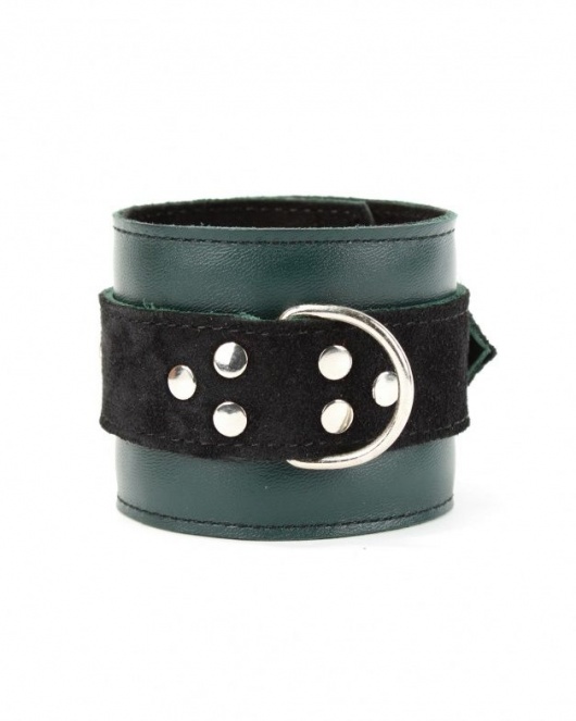 Изумрудные наручники Ladys Arsenal на карабинах - БДСМ Арсенал - купить с доставкой в Мытищах