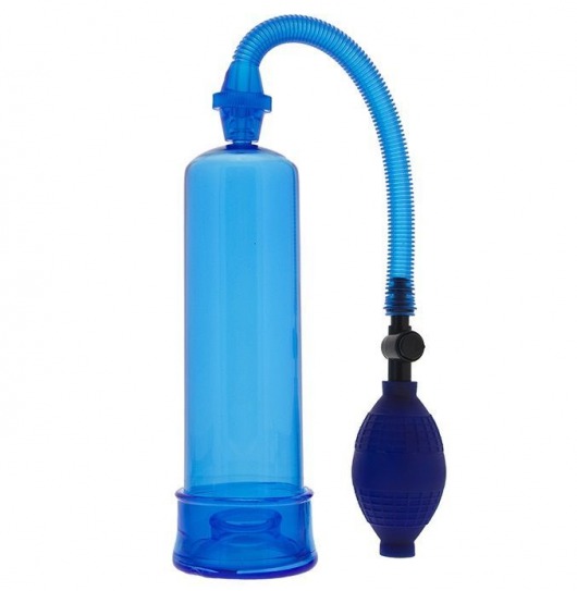 Синяя вакуумная помпа MENZSTUFF PENIS ENLARGER - Dream Toys - в Мытищах купить с доставкой