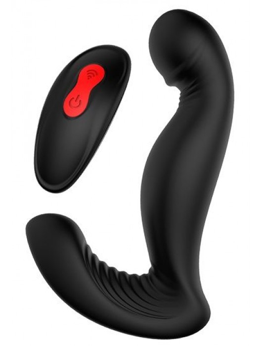 Черный вибромассажер простаты SWIRLING P-PLEASER - Dream Toys - в Мытищах купить с доставкой