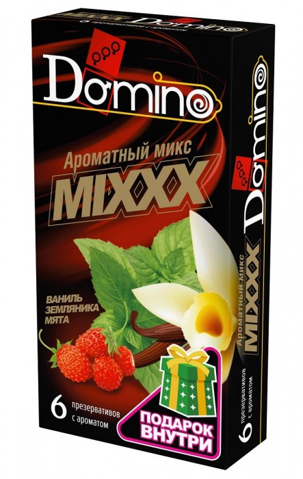 Ароматизированные презервативы DOMINO  Ароматный микс  - 6 шт. - Domino - купить с доставкой в Мытищах