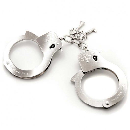 Металлические наручники Metal Handcuffs - Fifty Shades of Grey - купить с доставкой в Мытищах