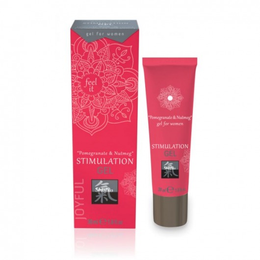 Возбуждающий интимный гель для двоих STIMULATION GEL Pomegranate   Nutmeg - 30 мл. - Shiatsu - купить с доставкой в Мытищах