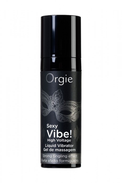 Гель для массажа ORGIE Sexy Vibe High Voltage с эффектом вибрации - 15 мл. - ORGIE - купить с доставкой в Мытищах