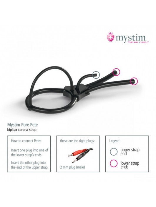 Утяжка под головку для электростимулятора Pure Pete - MyStim - купить с доставкой в Мытищах