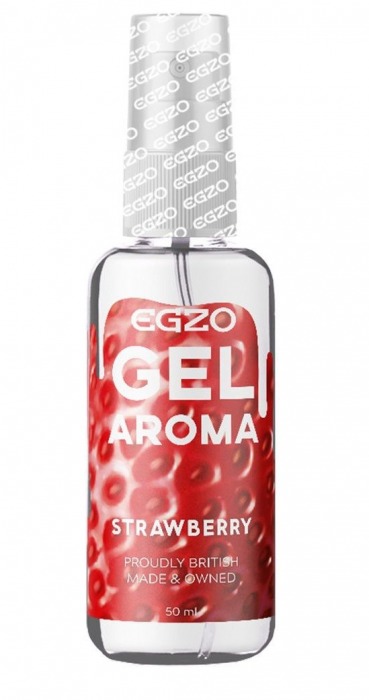 Интимный лубрикант EGZO AROMA с ароматом клубники - 50 мл. - EGZO - купить с доставкой в Мытищах