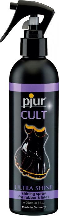 Спрей для ухода за одеждой из латекса pjur CULT Ultra Shine - 250 мл. - Pjur - купить с доставкой в Мытищах